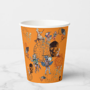 Infernal Oranje Halloween Papieren Bekers