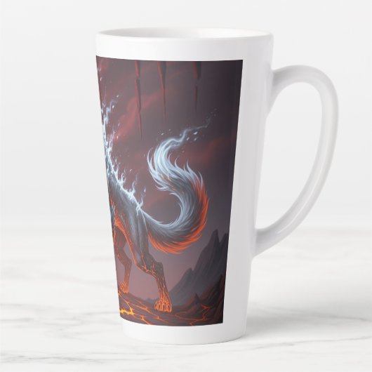 Infernal Sentinel Lava Wolf Latte Mok (Rechts)