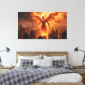 Infernal Titan Canvas Afdruk (Insitu (Slaapkamer))