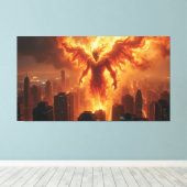 Infernal Titan Canvas Afdruk (Insitu (Houten vloer))