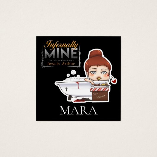 INFERNALLY MINE KAARTEN VIERKANTE VISITEKAARTJES (Voorkant)