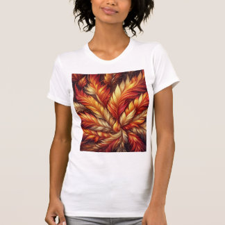 Inferno Bloom — Stralende Vuur Veer Mandala T-shirt