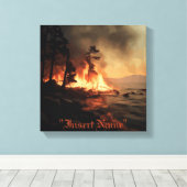Inferno Canvas Afdruk (Insitu (Houten vloer))