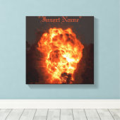 Inferno Canvas Afdruk (Insitu (Houten vloer))