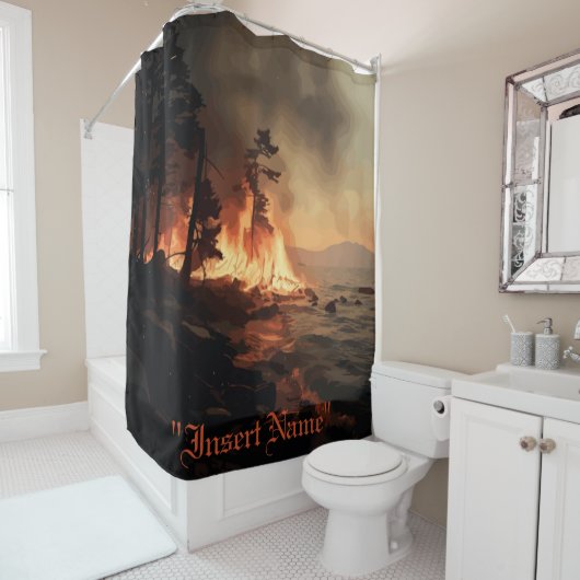 Inferno douchegordijn (In situ)