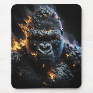 Inferno Gorilla – Vuurachtig Lavabeest Digitale Ku Muismat
