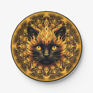 Inferno Kat Mandala Papieren Bordje