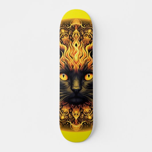 Inferno Kat Mandala Skateboard (Voorkant)
