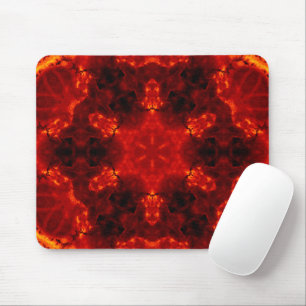 Inferno Nexus – Vurige Kaleidoscoop Art Muismat