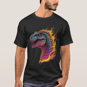 Inferno Rex: Brullende vlammen T-shirt