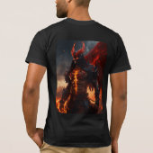 Inferno Sentinel : Fearsome Demon Warrior T-shirt (Dos)