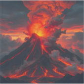 Inferno Summit - Vierkante Vinyl Sticker (Voorkant)