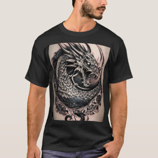 Inferno voogd: majestueus ontwerp tattoo ontwerp t t-shirt