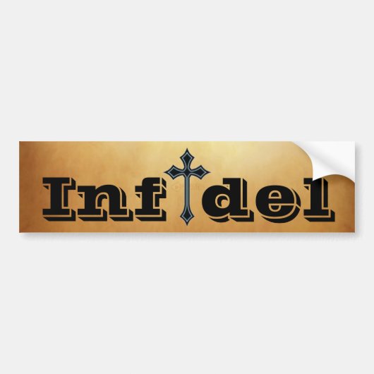 Infidel Bumpersticker (Voorkant)