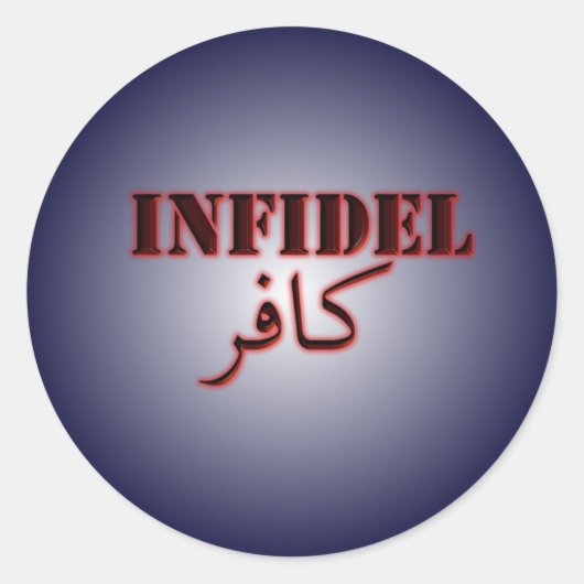 Infidel Ronde Sticker (Voorkant)