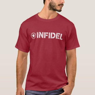 Infidel T-Shirt - Weathered look Stencil Logo