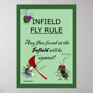Infield Fly Rule Poster