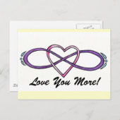 Infinate Love design Briefkaart (Voorkant / Achterkant)
