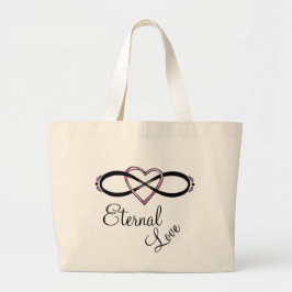 Infinate Love design Grote Tote Bag
