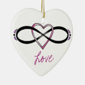 Infinate Love design Keramisch Ornament (Rechts)