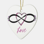 Infinate Love design Keramisch Ornament (Links)