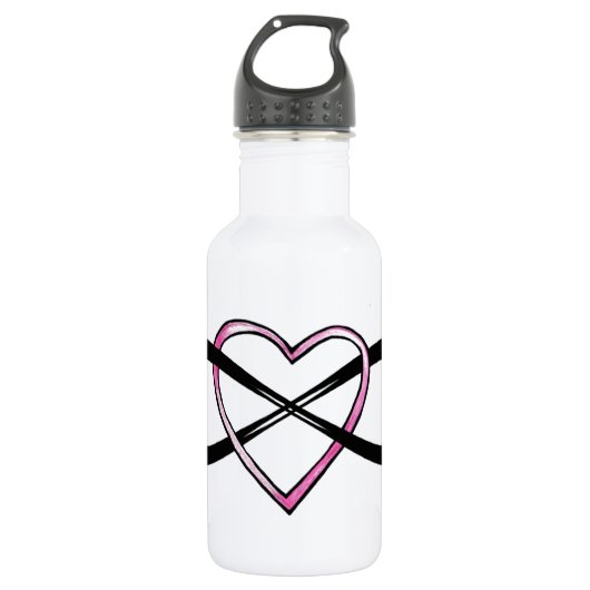 Infinate Love design Waterfles (Voorkant)