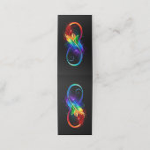 Infineensymbool met regenboogvanger afsprakenkaart (Buitenkant ongevouwen)