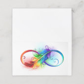 Infineensymbool met regenboogvanger afsprakenkaart (Buitenkant ongevouwen)