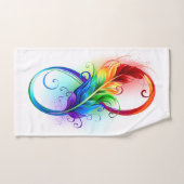 Infineensymbool met regenboogvanger bad handdoek (Handdoek)