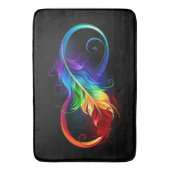 Infineensymbool met regenboogvanger badmat (Voorkant Verticaal)