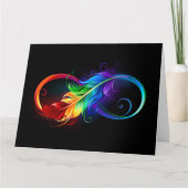 Infineensymbool met regenboogvanger bedankkaart (Voorkant)