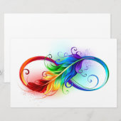 Infineensymbool met regenboogvanger briefpapier (Voorkant / Achterkant)