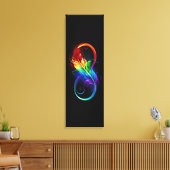 Infineensymbool met regenboogvanger canvas afdruk (Insitu (Woonkamer))