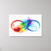 Infineensymbool met regenboogvanger canvas afdruk (Voorkant)