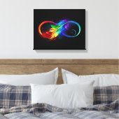 Infineensymbool met regenboogvanger canvas afdruk (Insitu (Slaapkamer))