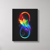 Infineensymbool met regenboogvanger canvas afdruk (Voorkant)