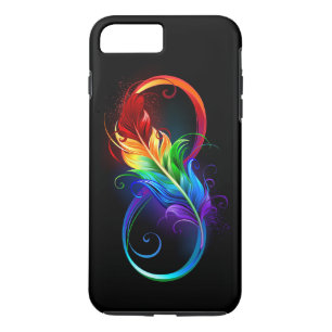 Infineensymbool met regenboogvanger iPhone 8 plus / 7 plus hoesje