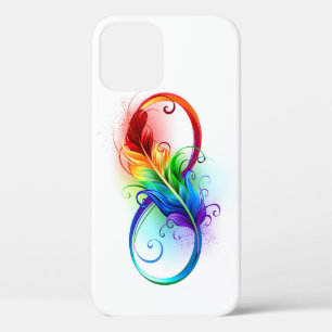 Infineensymbool met regenboogvanger iPhone 12 hoesje