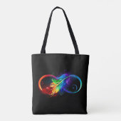 Infineensymbool met regenboogvanger draagtas (Achterkant)