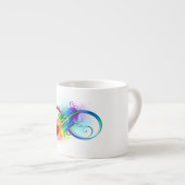 Infineensymbool met regenboogvanger espresso kop (Voorkant rechts)