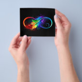 Infineensymbool met regenboogvanger flyer (Hand)