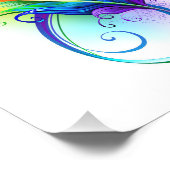 Infineensymbool met regenboogvanger foto afdruk (Hoek)