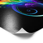 Infineensymbool met regenboogvanger foto afdruk (Hoek)