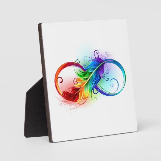 Infineensymbool met regenboogvanger fotoplaat (Voorkant)