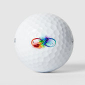 Infineensymbool met regenboogvanger golfballen (Voorkant)