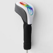 Infineensymbool met regenboogvanger golfheadcover (Schuin)