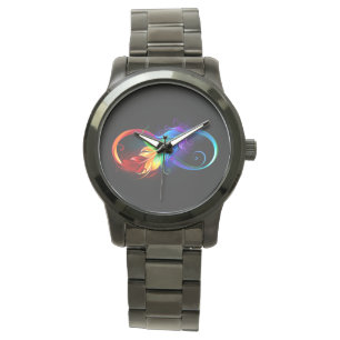 Infineensymbool met regenboogvanger horloge