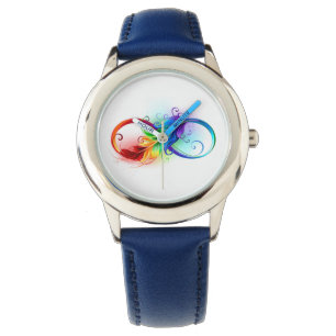 Infineensymbool met regenboogvanger horloge