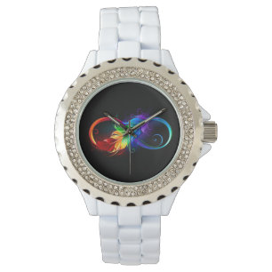 Infineensymbool met regenboogvanger horloge