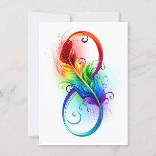 Infineensymbool met regenboogvanger kaart
